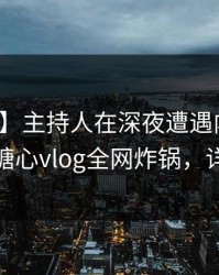 【速报】主持人在深夜遭遇内幕引发联想，糖心vlog全网炸锅，详情探秘