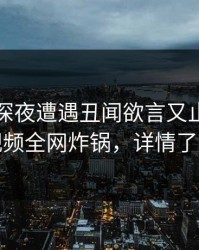 明星在深夜遭遇丑闻欲言又止，樱桃视频全网炸锅，详情了解