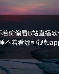 晚上睡不着偷偷看B站直播软件，晚上睡不着看哪种视频app